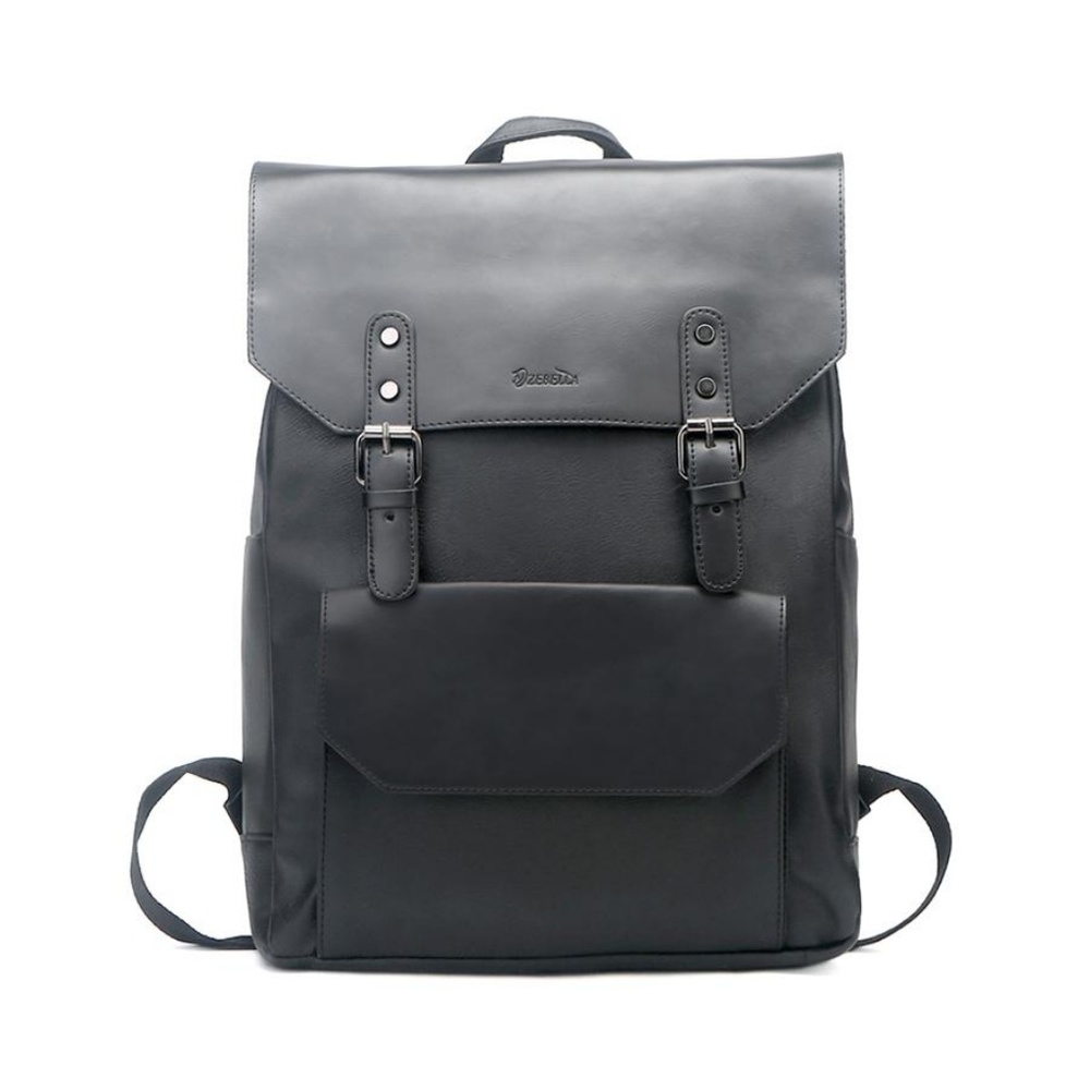 Vintage PU Leather Laptop College Backpack
